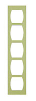Cooke & Lewis Carisbrooke Green Open grain effect Wine rack frame, (H)720mm (W)150mm
