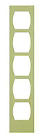 Cooke & Lewis Carisbrooke Green Wine rack frame, (H)720mm (W)150mm