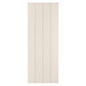Cooke & Lewis Carisbrooke Ivory Ash effect Curved Wall pilaster & panel, (H)940mm
