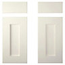 Cooke & Lewis Carisbrooke Ivory Fixed frame Cabinet door, (W)925mm (H)720mm (T)21mm