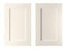 Cooke & Lewis Carisbrooke Ivory Framed Cabinet door (W)600mm (H)1920mm (T)22mm, Set of 2