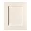 Cooke & Lewis Carisbrooke Ivory Framed Fridge/Freezer Cabinet door (W)600mm (H)715mm (T)22mm