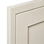 Cooke & Lewis Carisbrooke Ivory Framed Fridge/Freezer Cabinet door (W)600mm (H)715mm (T)22mm