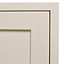 Cooke & Lewis Carisbrooke Ivory Framed Tall Cabinet door (W)500mm (H)900mm (T)22mm