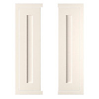 Cooke & Lewis Carisbrooke Ivory Framed Tall corner Cabinet door (W)300mm, Set of 2
