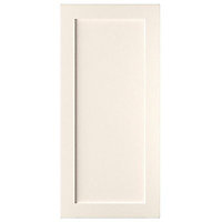 Cooke & Lewis Carisbrooke Ivory Fridge/Freezer Cabinet door (W)600mm (H)1197mm (T)21mm