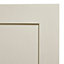 Cooke & Lewis Carisbrooke Ivory Fridge/Freezer Cabinet door (W)600mm (H)1197mm (T)21mm