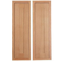 Cooke & Lewis Carisbrooke Oak Framed Cabinet door (W)300mm, Set of 2