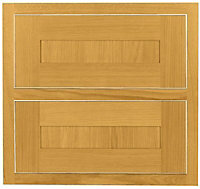 Cooke & Lewis Carisbrooke Oak Framed Drawer front, Set of 2