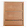 Cooke & Lewis Carisbrooke Oak Framed Drawer front, Set of 3