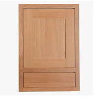 Cooke & Lewis Carisbrooke Oak Framed Drawerline door & drawer front, (W)500mm (H)720mm (T)22mm