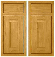 Cooke & Lewis Carisbrooke Oak Framed Fixed frame Cabinet door, (W)925mm (H)720mm (T)22mm