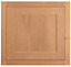 Cooke & Lewis Carisbrooke Oak Framed Integrated appliance Cabinet door (W)600mm (H)557mm (T)22mm