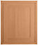 Cooke & Lewis Carisbrooke Oak Framed Integrated appliance Cabinet door (W)600mm (H)717mm (T)22mm