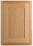 Cooke & Lewis Carisbrooke Oak Framed Larder Cabinet door (W)600mm (H)956mm (T)22mm