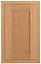 Cooke & Lewis Carisbrooke Oak Framed Standard Cabinet door (W)450mm