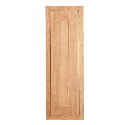 Cooke & Lewis Carisbrooke Oak Framed Tall Cabinet door (W)300mm (H)900mm (T)22mm