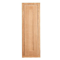 Cooke & Lewis Carisbrooke Oak Framed Tall Cabinet door (W)300mm
