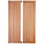 Cooke & Lewis Carisbrooke Oak Framed Tall corner Cabinet door (W)300mm, Set of 2