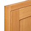 Cooke & Lewis Carisbrooke Oak Framed Tall double oven housing Cabinet door (W)600mm