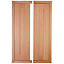Cooke & Lewis Carisbrooke Oak Framed Wall corner Cabinet door (W)300mm, Set of 2