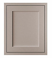 Cooke & Lewis Carisbrooke Taupe Framed Integrated appliance Cabinet door (W)600mm (H)717mm (T)22mm