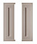 Cooke & Lewis Carisbrooke Taupe Framed Tall corner Cabinet door (W)300mm (H)900mm (T)22mm, Set of 2