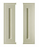 Cooke & Lewis Carisbrooke Taupe Framed Tall corner Cabinet door (W)300mm, Set of 2