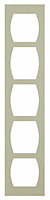Cooke & Lewis Carisbrooke Taupe Open grain effect Wine rack frame, (H)720mm (W)150mm