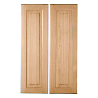 Cooke & Lewis Chesterton Solid Oak Classic Cabinet door (W)300mm, Set of 2