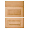 Cooke & Lewis Chesterton Solid Oak Classic Drawer front, Set of 3
