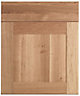 Cooke & Lewis Chesterton Solid Oak Drawerline door & drawer front, (W)600mm (H)715mm (T)20mm