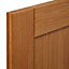 Cooke & Lewis Chesterton Solid Oak Fridge/Freezer Cabinet door (W)600mm (H)1197mm (T)20mm