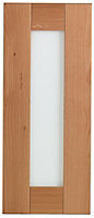 Cooke & Lewis Chesterton Solid Oak Glazed Cabinet door (W)300mm (H)715mm (T)20mm