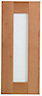 Cooke & Lewis Chesterton Solid Oak Glazed Cabinet door (W)300mm (H)715mm (T)20mm