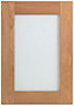 Cooke & Lewis Chesterton Solid Oak Glazed Cabinet door (W)500mm (H)715mm (T)20mm
