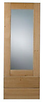 Cooke & Lewis Chesterton Solid Oak Glazed Tall dresser door & drawer front, (W)500mm (H)1333mm (T)20mm