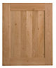 Cooke & Lewis Chesterton Solid Oak Tall single oven housing Cabinet door (W)600mm (H)737mm (T)20mm