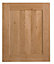 Cooke & Lewis Chesterton Solid Oak Tall single oven housing Cabinet door (W)600mm