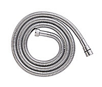 Cooke & Lewis Chrome effect Stainless steel Shower hose, (L)2m