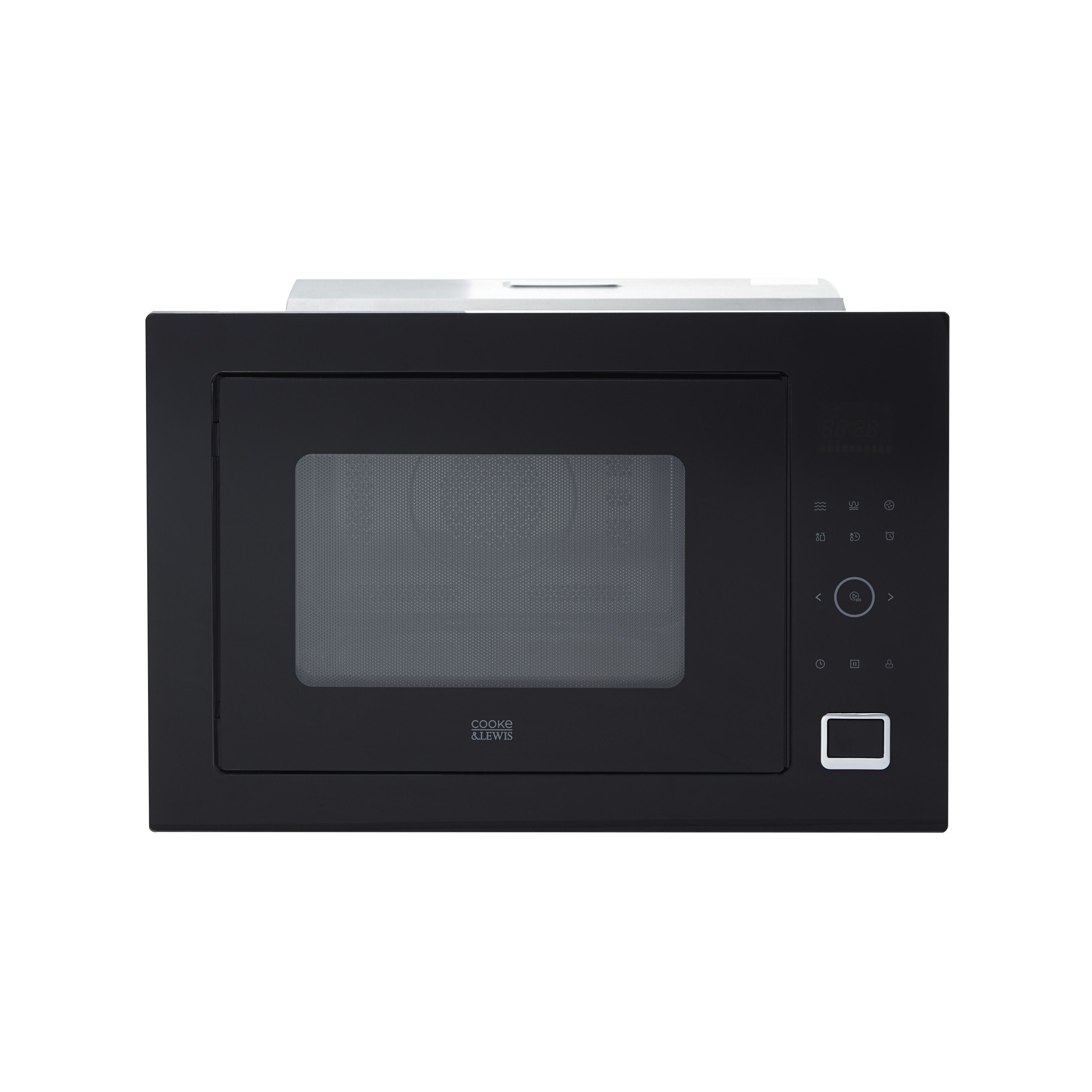 Cooke Lewis CLBIMW34LUK Built in Combination microwave Gloss black Tradepoint