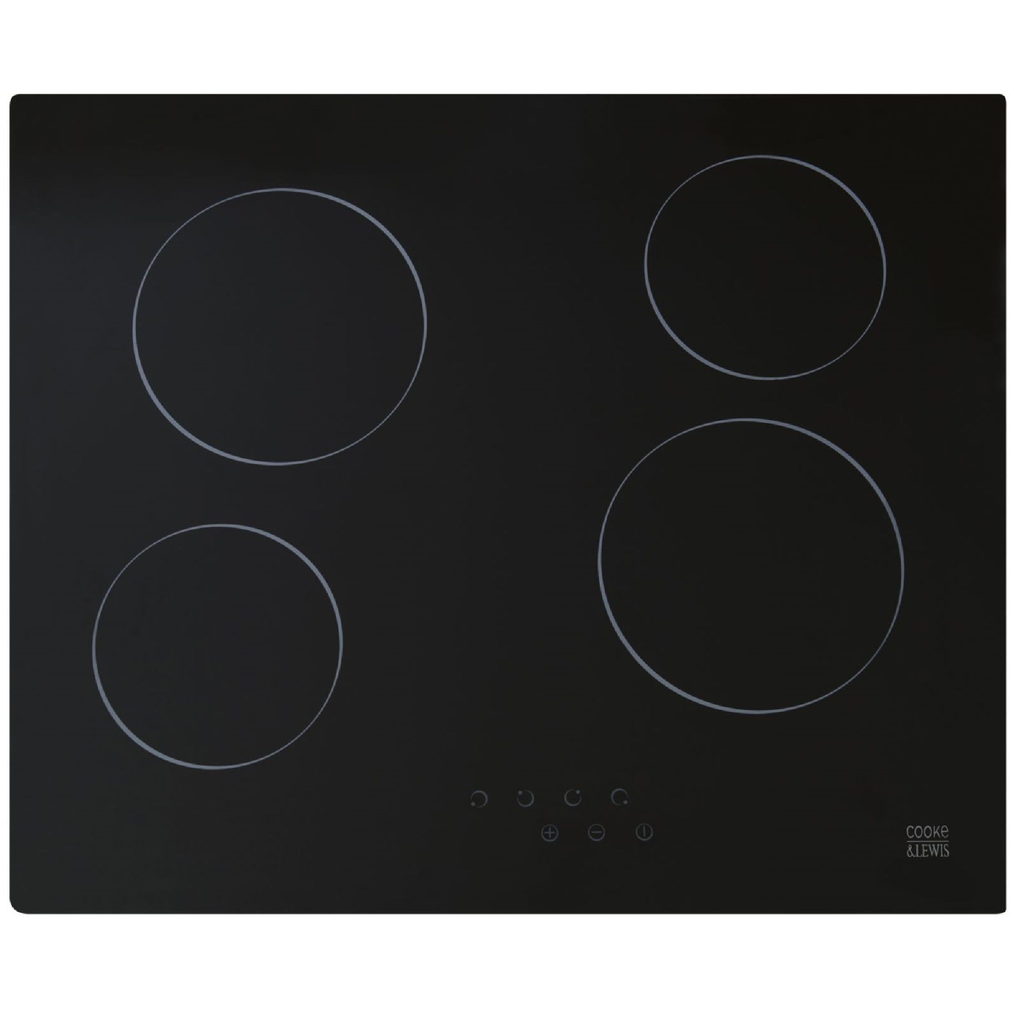 Cooke & Lewis CLCER60A 59cm Ceramic Hob - Black | Tradepoint