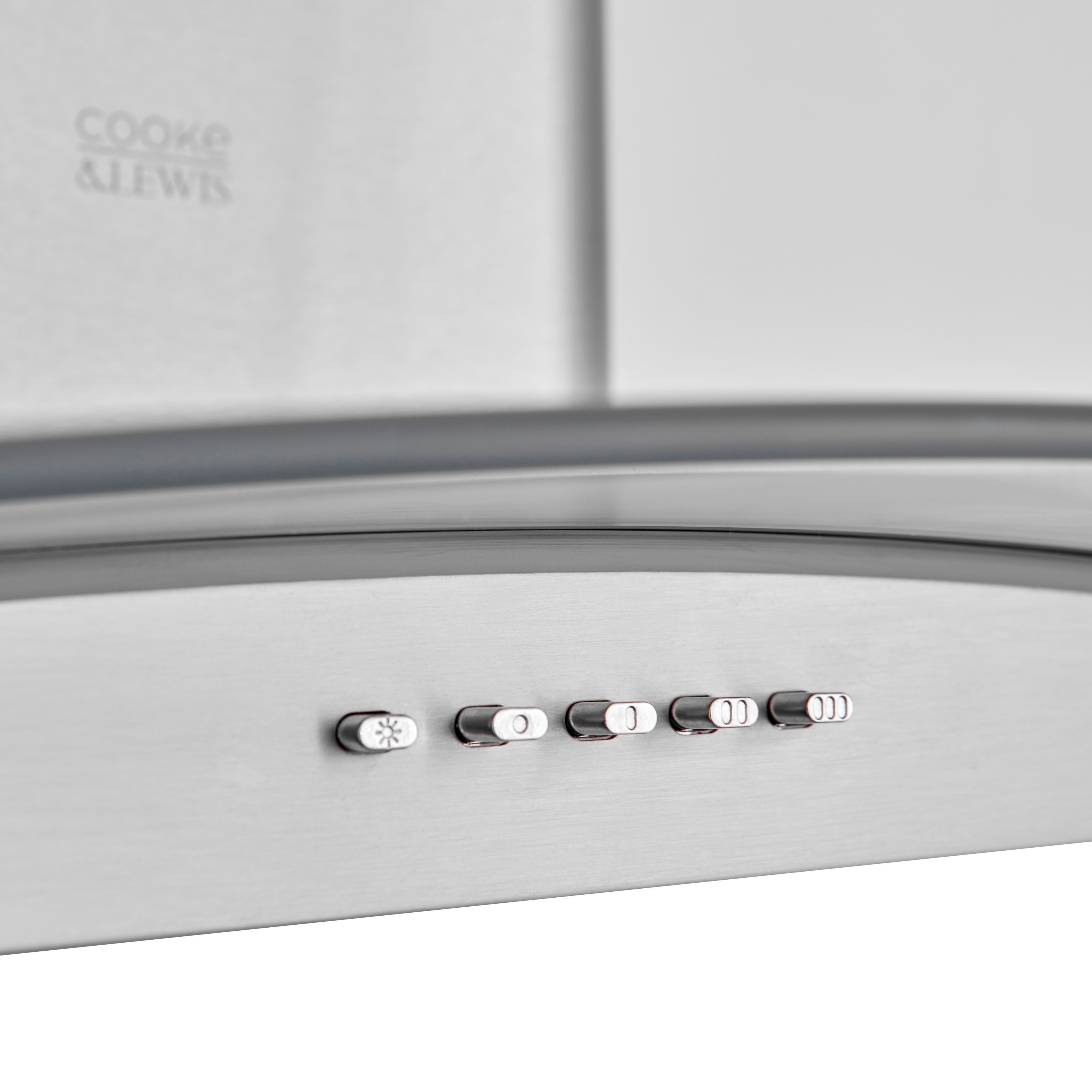 Cooke & Lewis CLCGS60 Stainless steel Curved Cooker hood (W)60cm - Inox