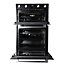 Cooke & Lewis CLELDO105 Built-in Double oven - Mirrored black