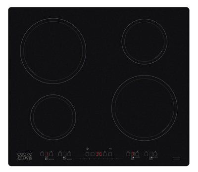 Cooke Lewis CLHB 30 NE W 58cm Induction Hob Black Tradepoint