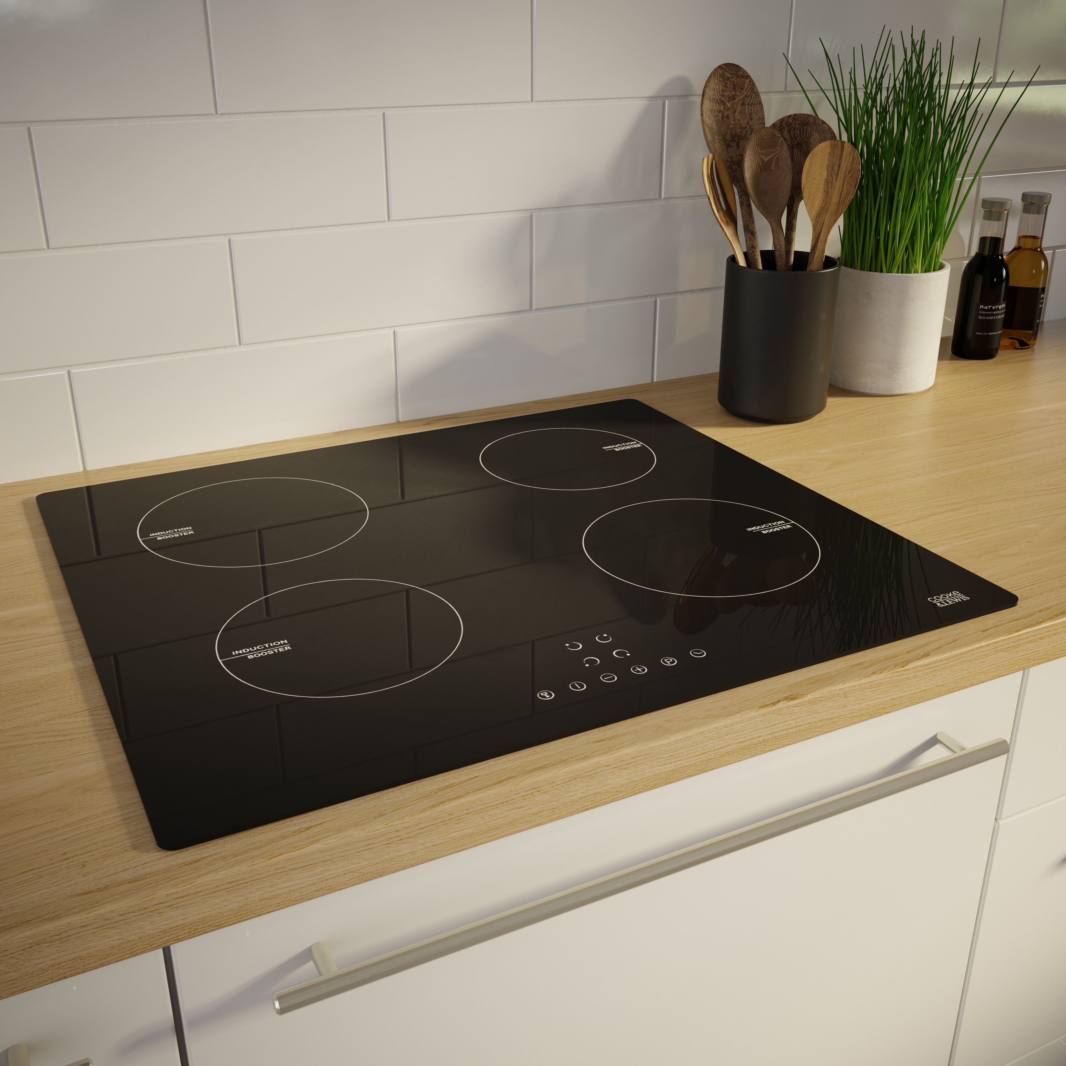 Cooke & Lewis CLIND60 59cm Induction Hob - Black