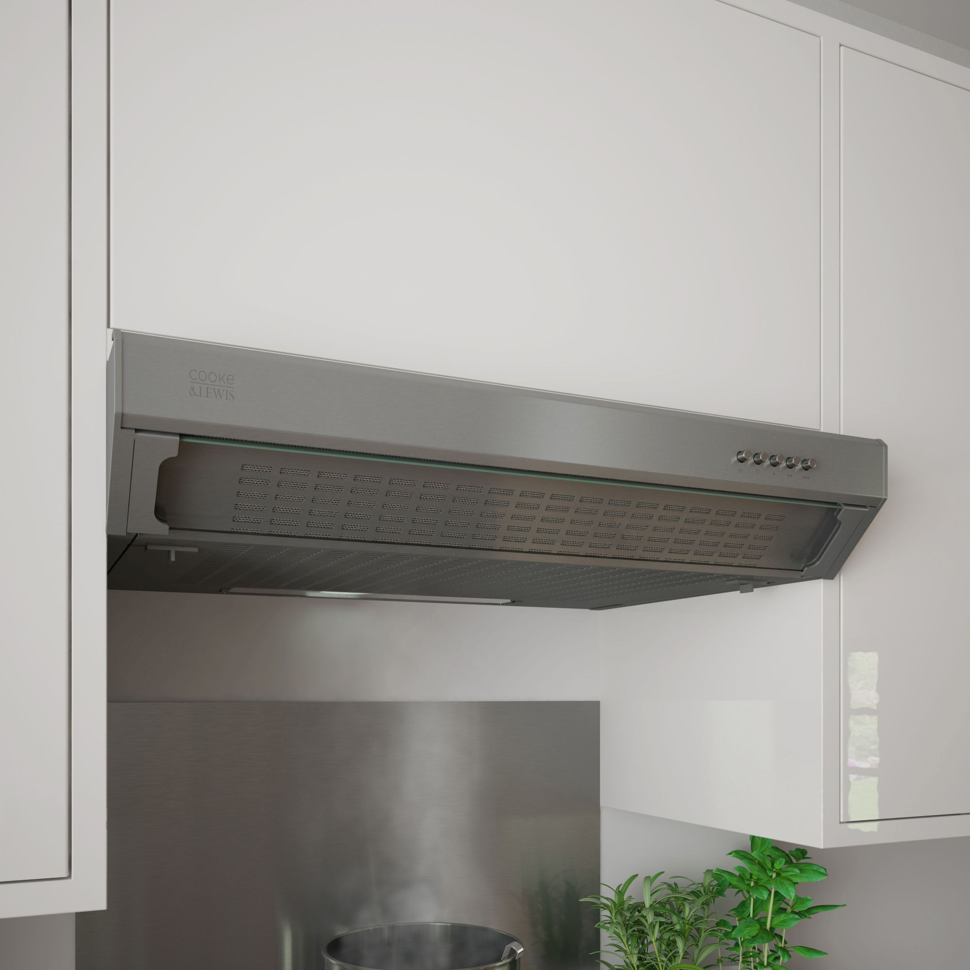 Inset cooker deals hood