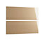 Cooke & Lewis Designer 2 drawer Gloss cappuccino Drawer front pack 596mm