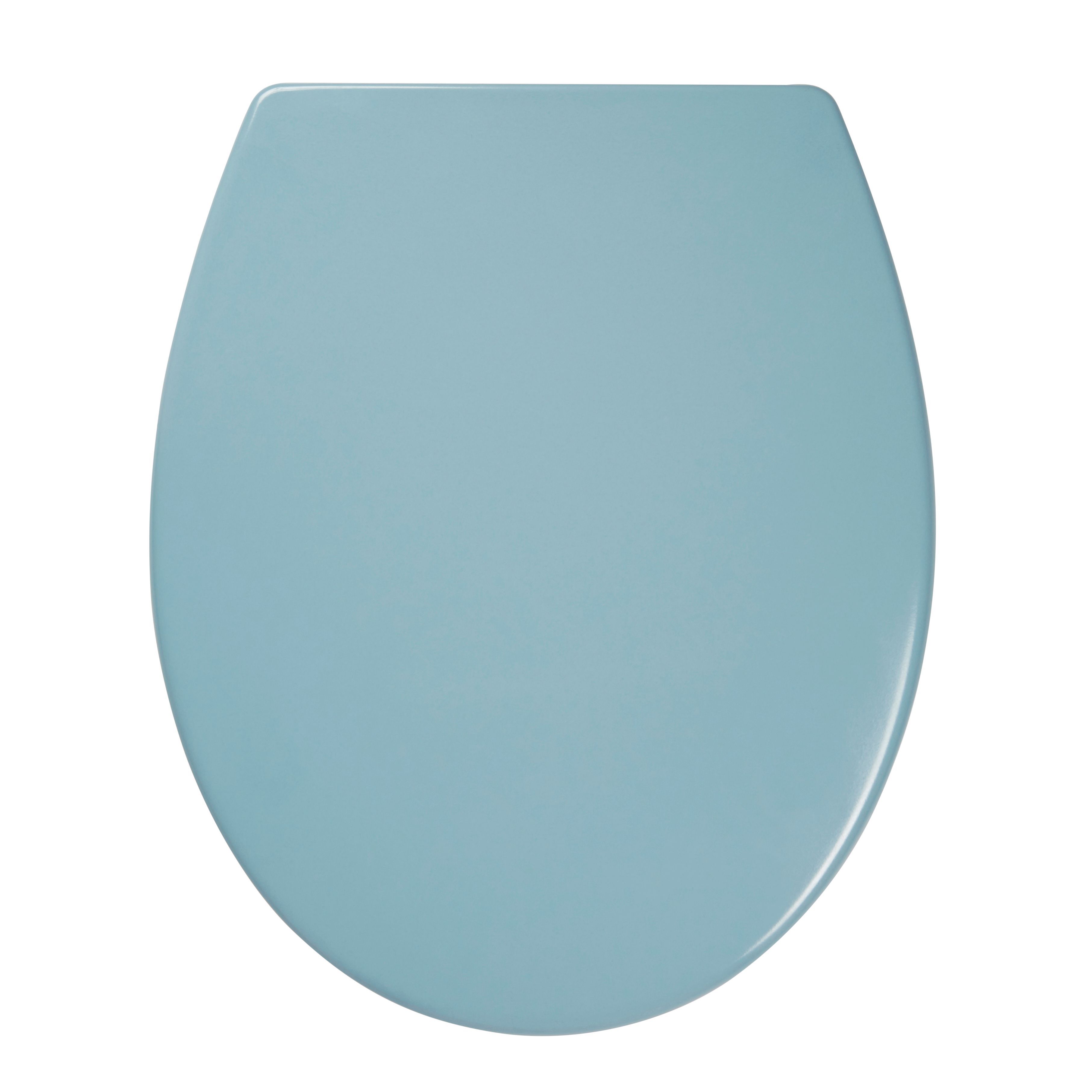 Cooke & Lewis Diani Blue Soft close Toilet seat