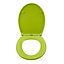 Cooke & Lewis Diani Green Top fix Soft close Toilet seat